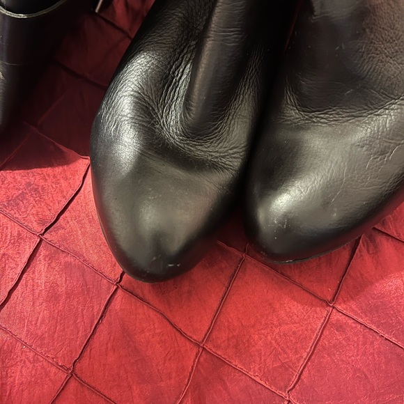 BCBGeneration Black Heeled Boots with Buckle Detail - Picture 7 of 7